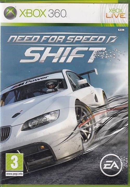 Need For Speed Shift - XBOX Live - XBOX 360 (B Grade) (Genbrug)